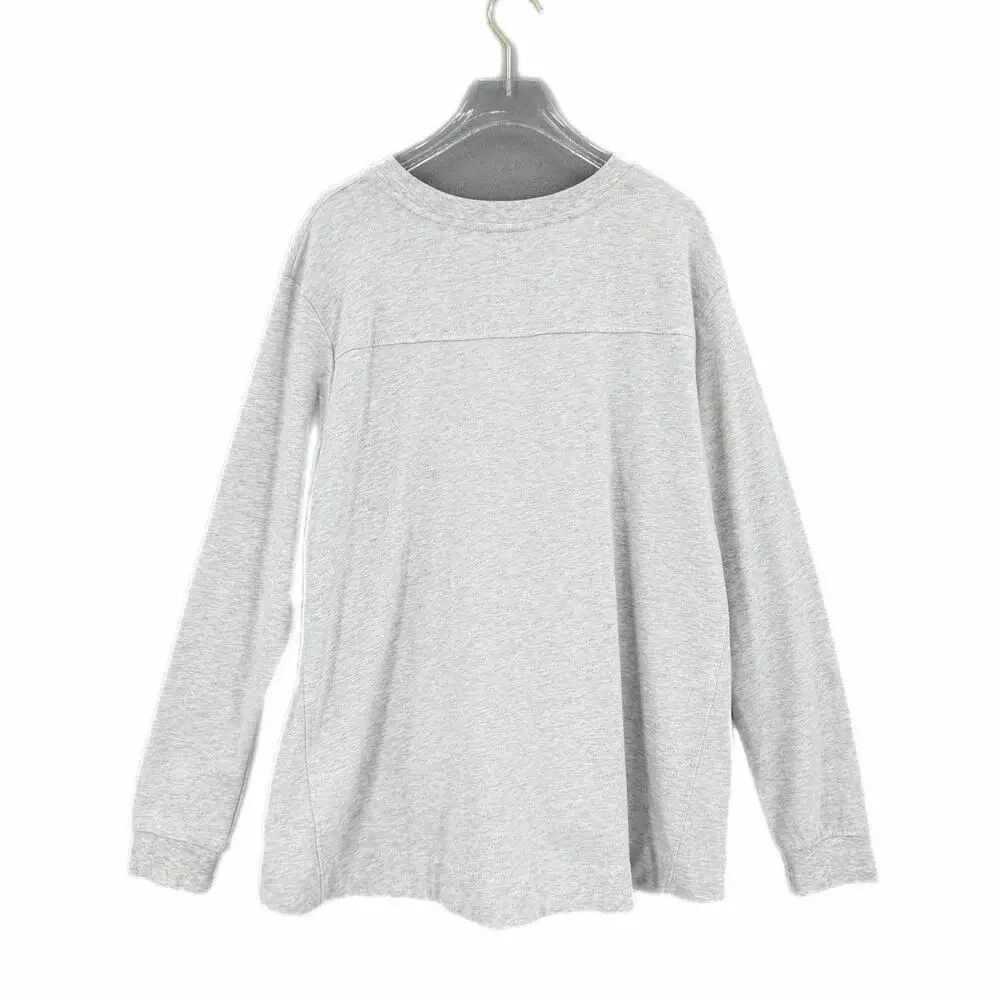 Nike Light Gray Logo Athleisure Lightweight Fall School Simple Sporty Sweatshirt